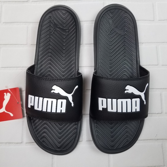 PUMA POPCAT black and white slides - Picture 7 of 8